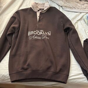 Eighty Eight Men's Dark Brown Crewneck Sweater